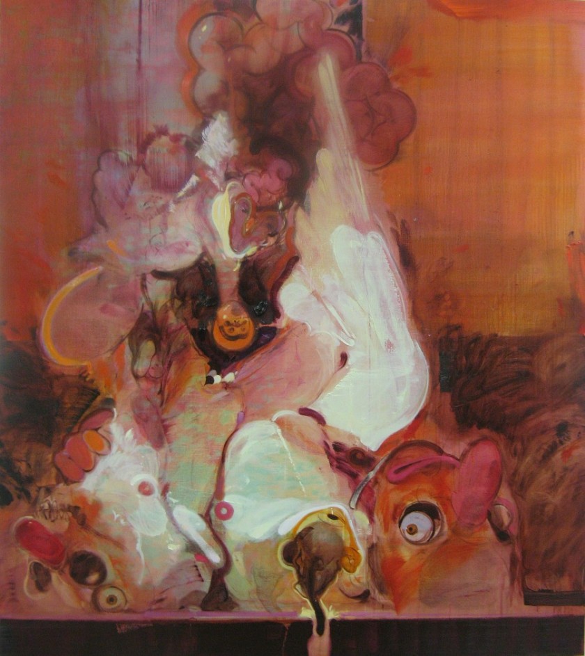 'Eyes, Noses, Guts' 2009 Oil on linen 180 x 160cm